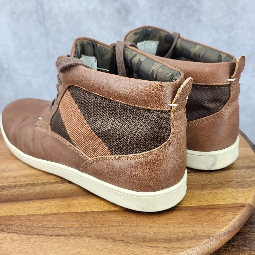 Steve Madden Chukka Boots Mens 13 Frazier Faux Leather Hi Top Sneakers‎